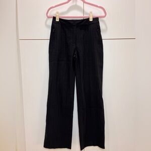 Dalia Black Textured Pants